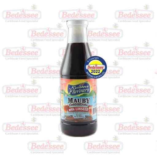 KARIBBEAN FLAVOURS MAUBY SYRUP W LINSEED 750 ML
