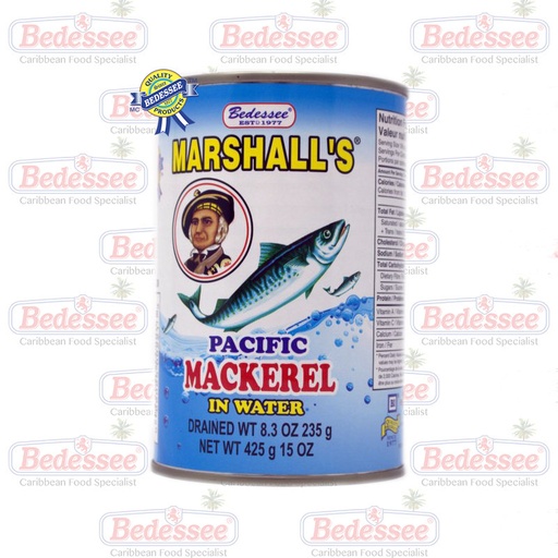 MARSHALL'S MACKEREL WATER TALL 425 G