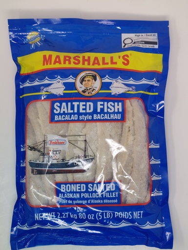 MARSHALL'S SALTFISH FILLET 5 LB