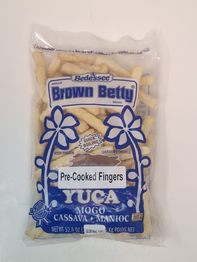 BROWN BETTY CASSAVA YUCA FINGERS PRE COOKED 1 KG