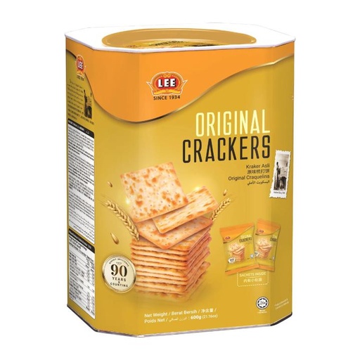 LEE ORIGINAL CRACKERS TIN 600 GM