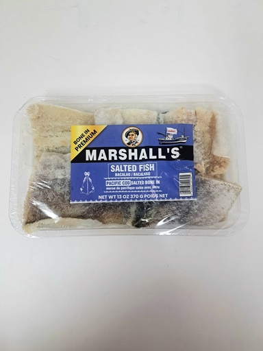 MARSHALL'S SALTFISH COD BONE IN TRAY 370 G
