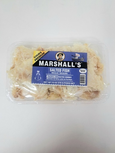 MARSHALL'S SALTFISH COD CHUNK TRAY 370 G