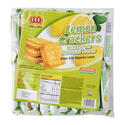 LEE LEMON CRACKERS WITH CREAM 560 G